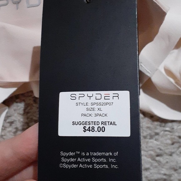 SPYDER set of 3 XL nylon/spandex thongs, $48, NWT - Picture 4 of 5